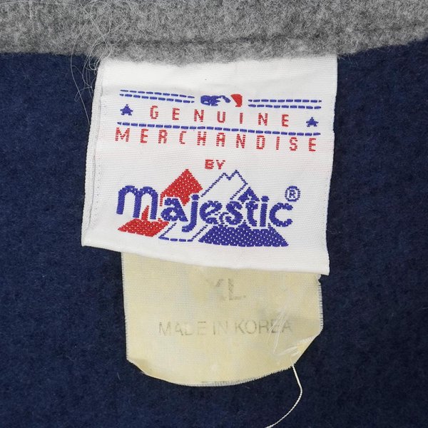 画像2: 90's New York Yankees プルオーバー フリースジャケット (2)