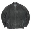 画像1: 90's Croft & Barrow ヌバックレザーブルゾン "BLACK" (1)