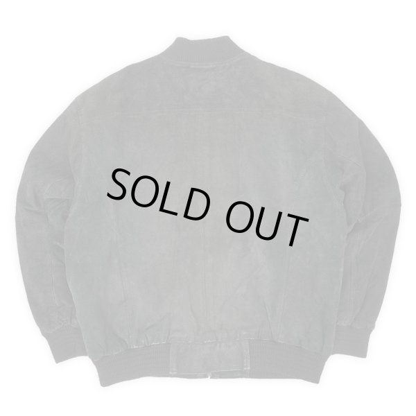 画像2: 90's Croft & Barrow ヌバックレザーブルゾン "BLACK" (2)