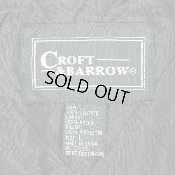 画像3: 90's Croft & Barrow ヌバックレザーブルゾン "BLACK" (3)
