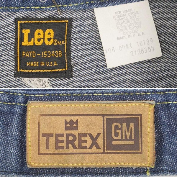 画像3: 80's Lee × GM TEREX 108-0041 デニムジャケット "MADE IN USA / XL相当" (3)