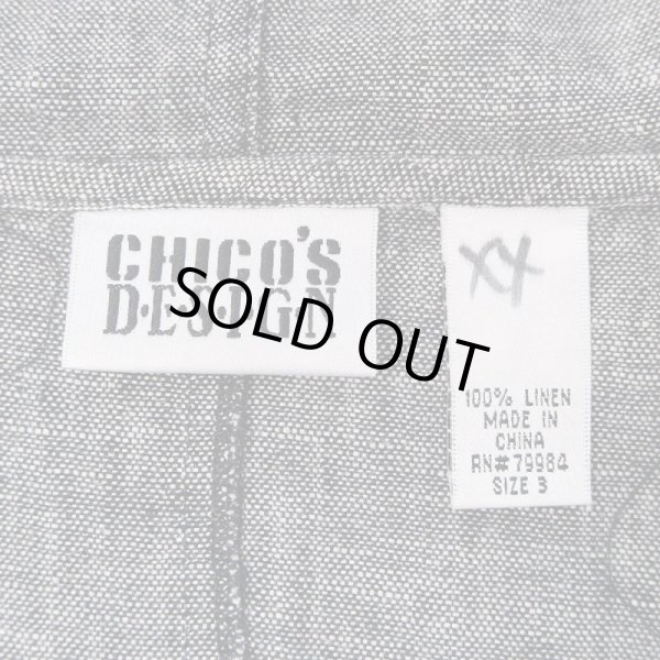 画像3: 90's CHICO'S DESIGN リネンフーディジャケット (3)