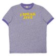 画像1: 90's ABERCROMBIE ＆ FITCH フロッキープリント リンガーTシャツ (1)