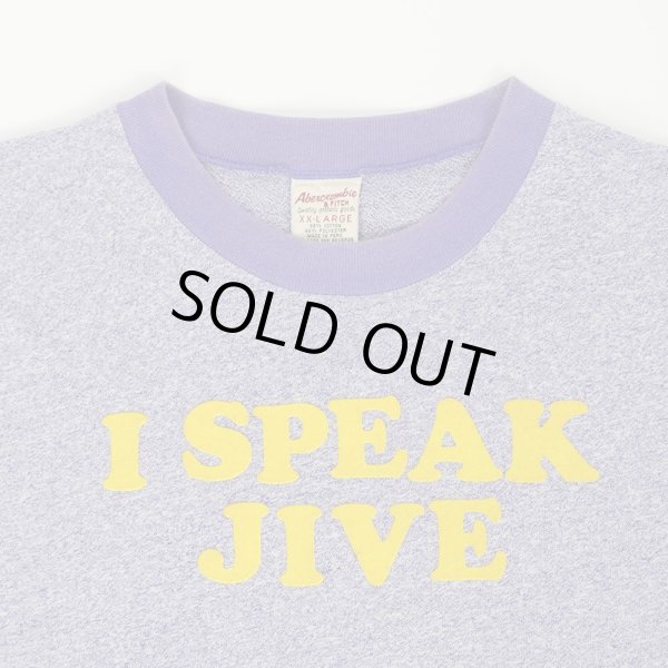 画像2: 90's ABERCROMBIE ＆ FITCH フロッキープリント リンガーTシャツ (2)