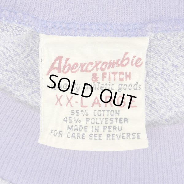 画像3: 90's ABERCROMBIE ＆ FITCH フロッキープリント リンガーTシャツ (3)