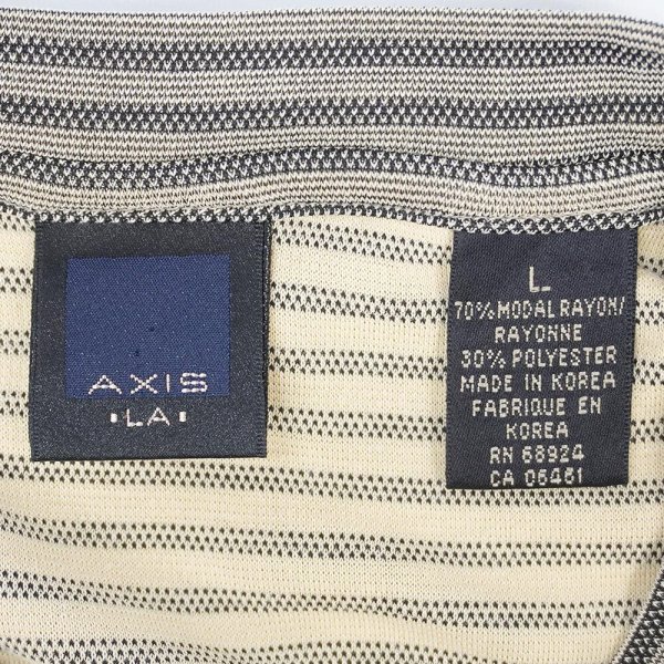 画像2: 00's AXIS ジャガードボーダーTシャツ (2)