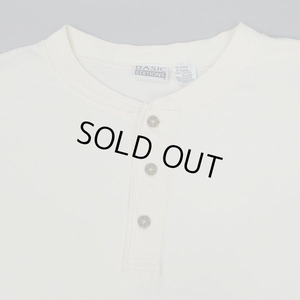 画像3: 90's BASIC EDITIONS ヘンリーネックカットソー "DEADSTOCK" (3)