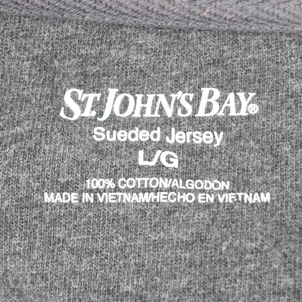 画像2: 00's ST JOHN'S BAY ヘンリーネックカットソー (2)