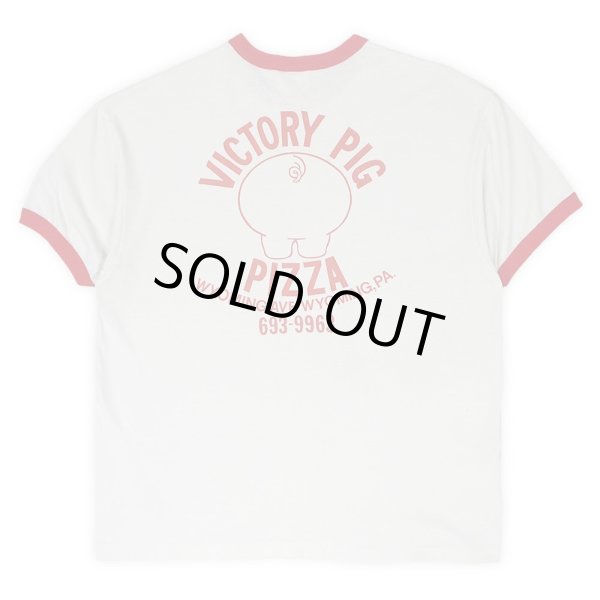 画像2: 80-90's VICTORY PIG PIZZA リンガーTシャツ "MADE IN USA" (2)