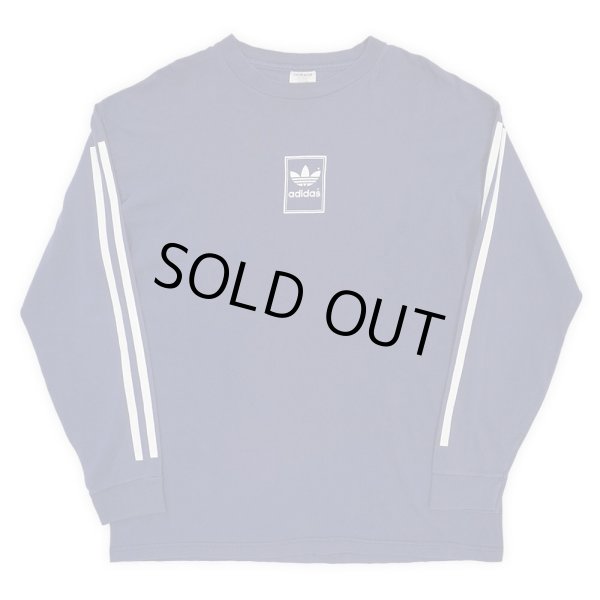 画像1: 90's ADIDAS L/S ロゴプリントTシャツ "MADE IN USA" (1)