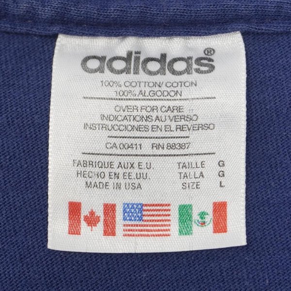 画像2: 90's ADIDAS L/S ロゴプリントTシャツ "MADE IN USA" (2)