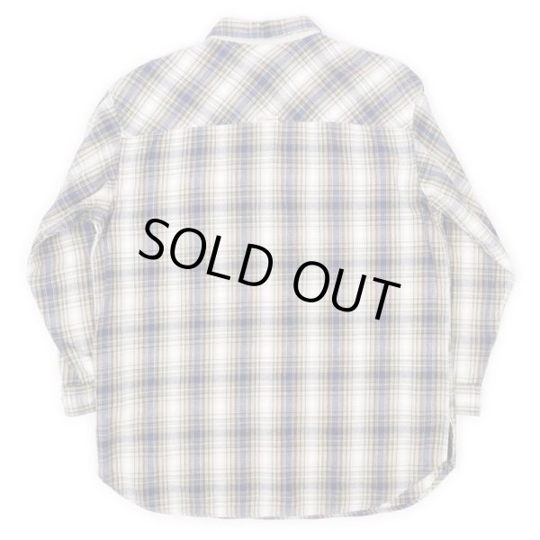 画像2: 90's Columbia ハーフジップ ネルシャツ (2)