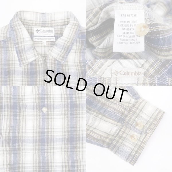 画像3: 90's Columbia ハーフジップ ネルシャツ (3)