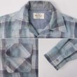 画像4: 70's Woolshire オンブレチェック柄 オープンカラーウールシャツ (4)