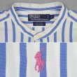 画像3: 90's Polo Ralph Lauren ストライプ柄 バンドカラーシャツ "POSTBOY" (3)