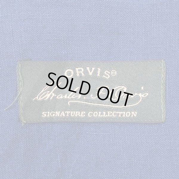 画像2: 90's ORVIS S/S リネンボタンダウンシャツ (2)