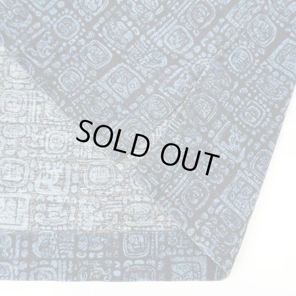 画像4: Early 00's L.L.Bean 総柄 S/S オープンカラーシャツ "NAVY BASE" (4)