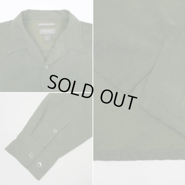 画像3: 00's BRUNO オープンカラー フェイクスウェードシャツ (3)