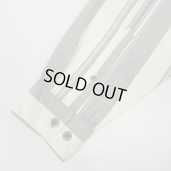 画像4: 90's Eddie Bauer マルチストライプ柄 レギュラーカラーシャツ "白タグ" (4)