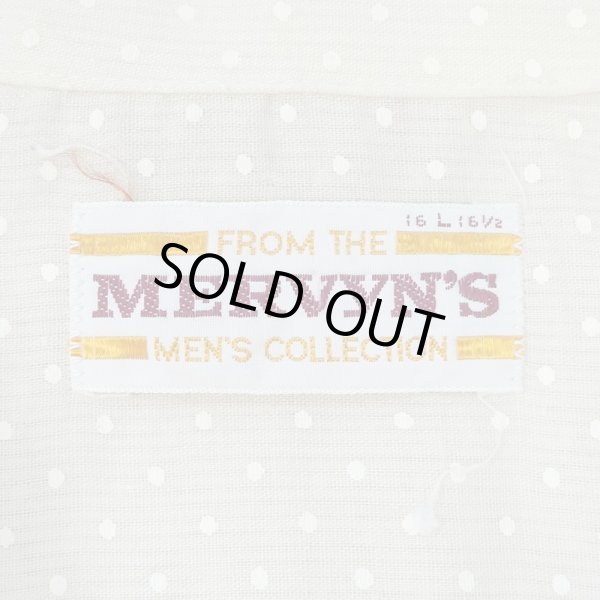 画像2: 70's MERVYN'S S/S ポルカドット柄 オープンカラーシャツ (2)