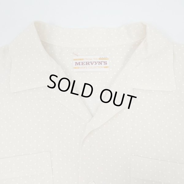 画像3: 70's MERVYN'S S/S ポルカドット柄 オープンカラーシャツ (3)