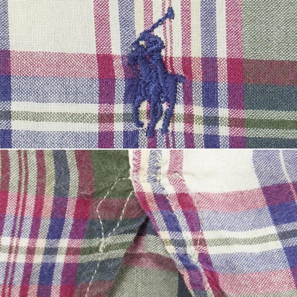 画像3: 90's Polo Ralph Lauren S/S ボタンダウンシャツ "MCMEEL" (3)