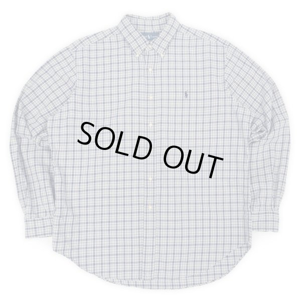画像1: 00's Polo Ralph Lauren フランネル ボタンダウンシャツ "Ombre Plaid" (1)