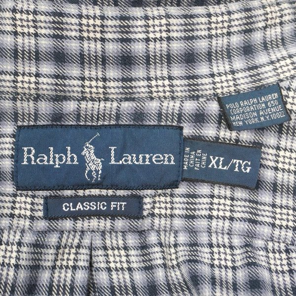 画像2: 00's Polo Ralph Lauren フランネル ボタンダウンシャツ "Ombre Plaid" (2)