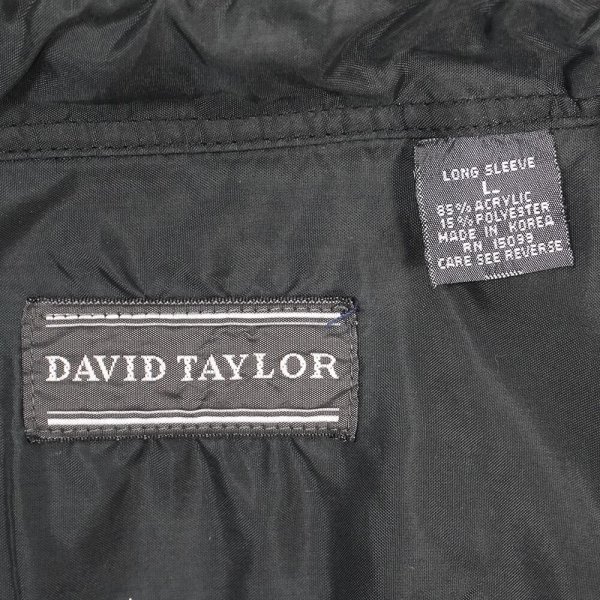 画像2: 90's DAVID TAYLOR アクリルフランネルシャツ "BROWN Plaid" (2)