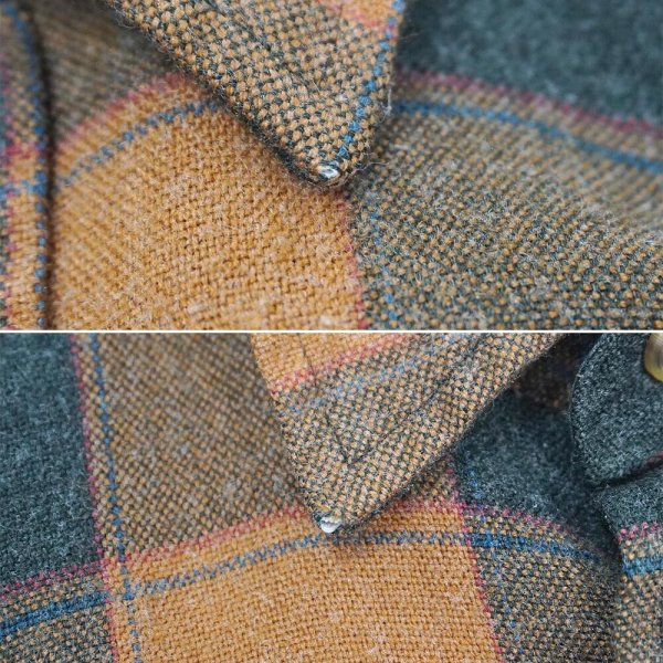 画像5: 90's DAVID TAYLOR アクリルフランネルシャツ "BROWN Plaid" (5)