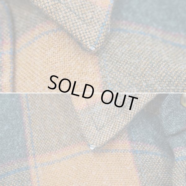 画像5: 90's DAVID TAYLOR アクリルフランネルシャツ "BROWN Plaid" (5)