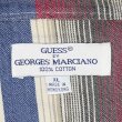 画像2: 90's GUESS マルチボーダー柄 ボタンダウンシャツ (2)