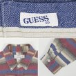 画像3: 90's GUESS マルチボーダー柄 ボタンダウンシャツ (3)