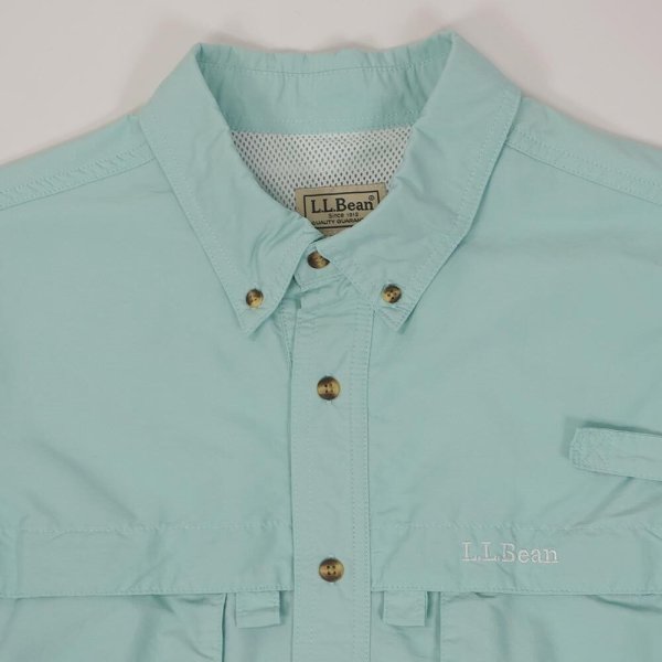 画像3: 00's L.L.Bean ナイロン フィッシングシャツ (3)