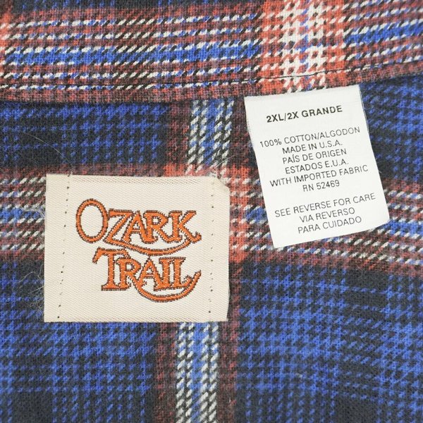 画像2: 80's OZARK TRAIL プリントネルシャツ "MADE IN USA / DEADSTOCK" (2)