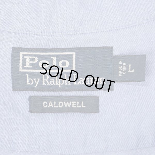 画像2: 90's Polo Ralph Lauren S/S オープンカラーシャツ “CALDWELL / LINEN×SILK” (2)