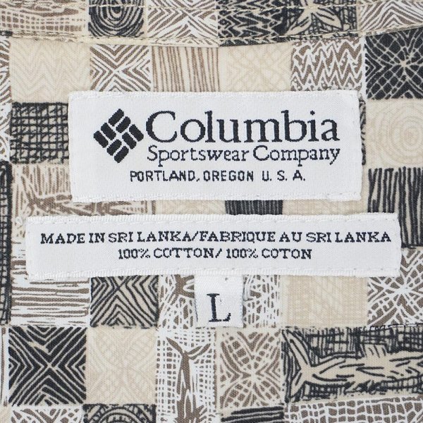 画像2: 90's Columbia S/S 総柄 ボタンダウンシャツ (2)