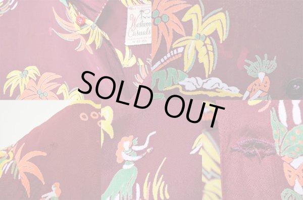 画像4: 50's Westwood Casuals S/S レーヨンハワイアンシャツ (4)