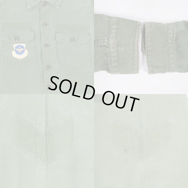 画像4: 70's US.ARMY コットンサテン ユーティリティシャツ (4)