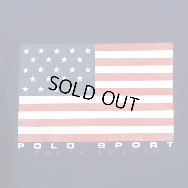 画像3: 90's POLO SPORT 星条旗ロゴ プリントスウェット (3)