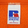 画像2: 90-00's RUSSELL 前V ブランクスウェット "ORANGE" (2)
