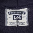 画像2: 90's Lee リバースウィーブタイプ スウェットパーカー "FADE NAVY" (2)