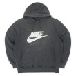 画像1: 00's NIKE ロゴワッペン スウェットパーカー (1)