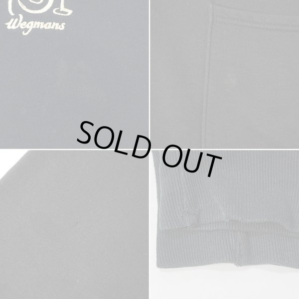 画像4: 00's JERZEES ロゴ刺繍 スウェットカーディガン "BLACK" (4)