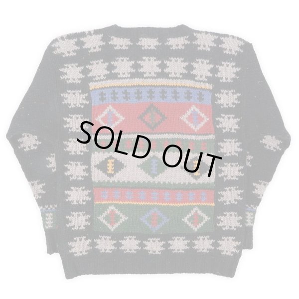 画像2: 80's Woolrich ネイティブ柄 ウールニット (2)