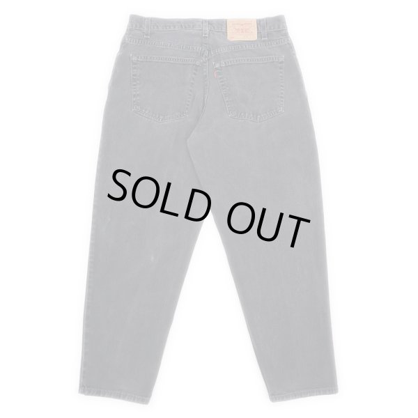 画像2: 01's Levi's 560 ブラックデニムパンツ "MADE IN USA / W36 L30" (2)