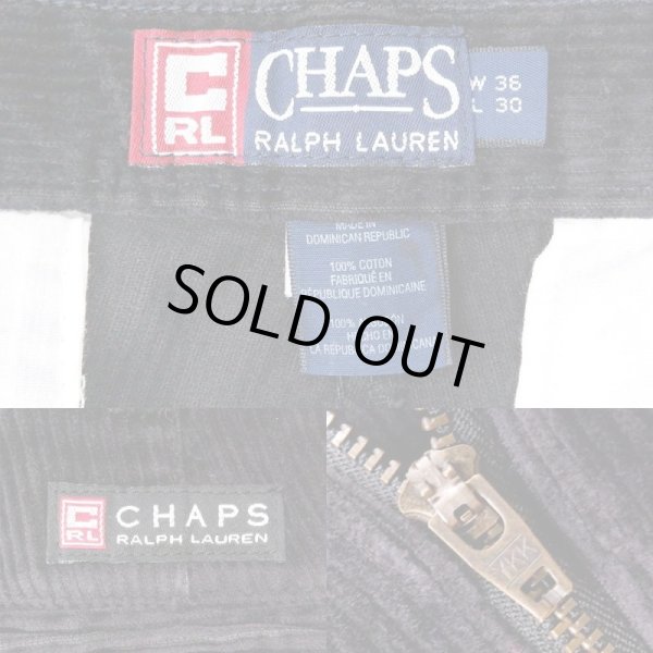 画像3: 90's CHAPS Ralph Lauren 2タック太畝コーデュロイトラウザー (3)