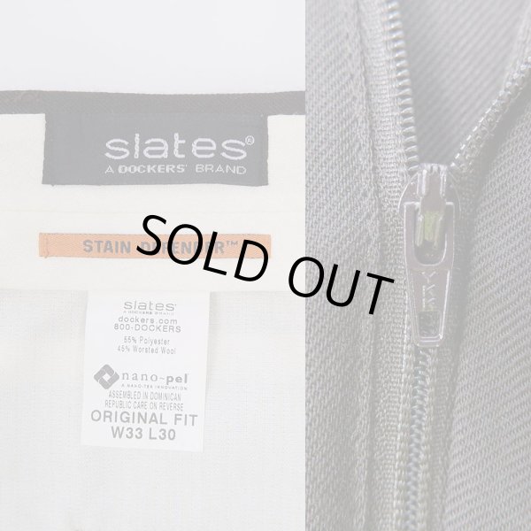 画像3: 00's Slates 2タック スラックス "DEADSTOCK / W33 L30" (3)