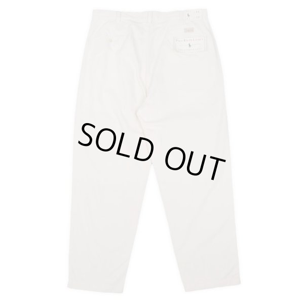 画像2: 90's Polo Ralph Lauren 2タック コットンスラックス "DEADSTOCK" (2)