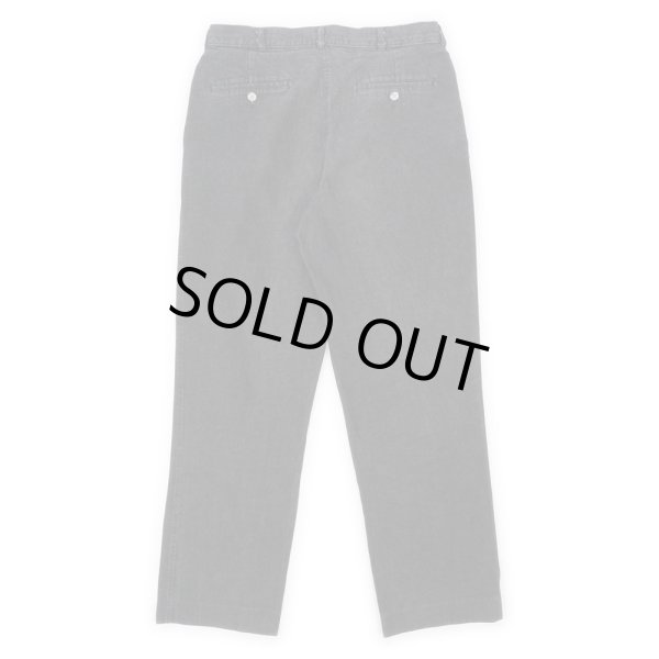 画像2: 90's LANDS'END 2タック ブラックデニムトラウザー "先染め / MADE IN USA" (2)